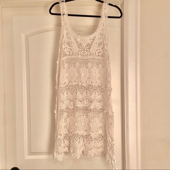 Italian Lace Coverup Dress - Picture 1 of 3